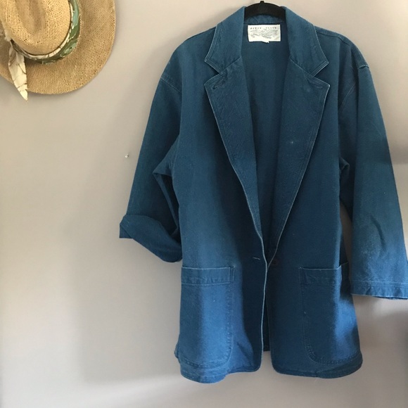 Vintage Jackets & Blazers - Indigo Blue Vintage Jacket